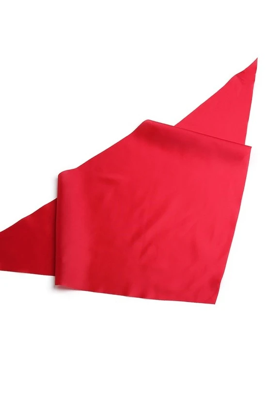 Косынка Лолла из шелка расцвечивания 60х60х90 см, однотонная красная#5