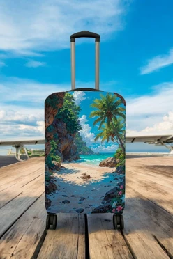 Купить чехол для чемодана (L) с принтом "Island"