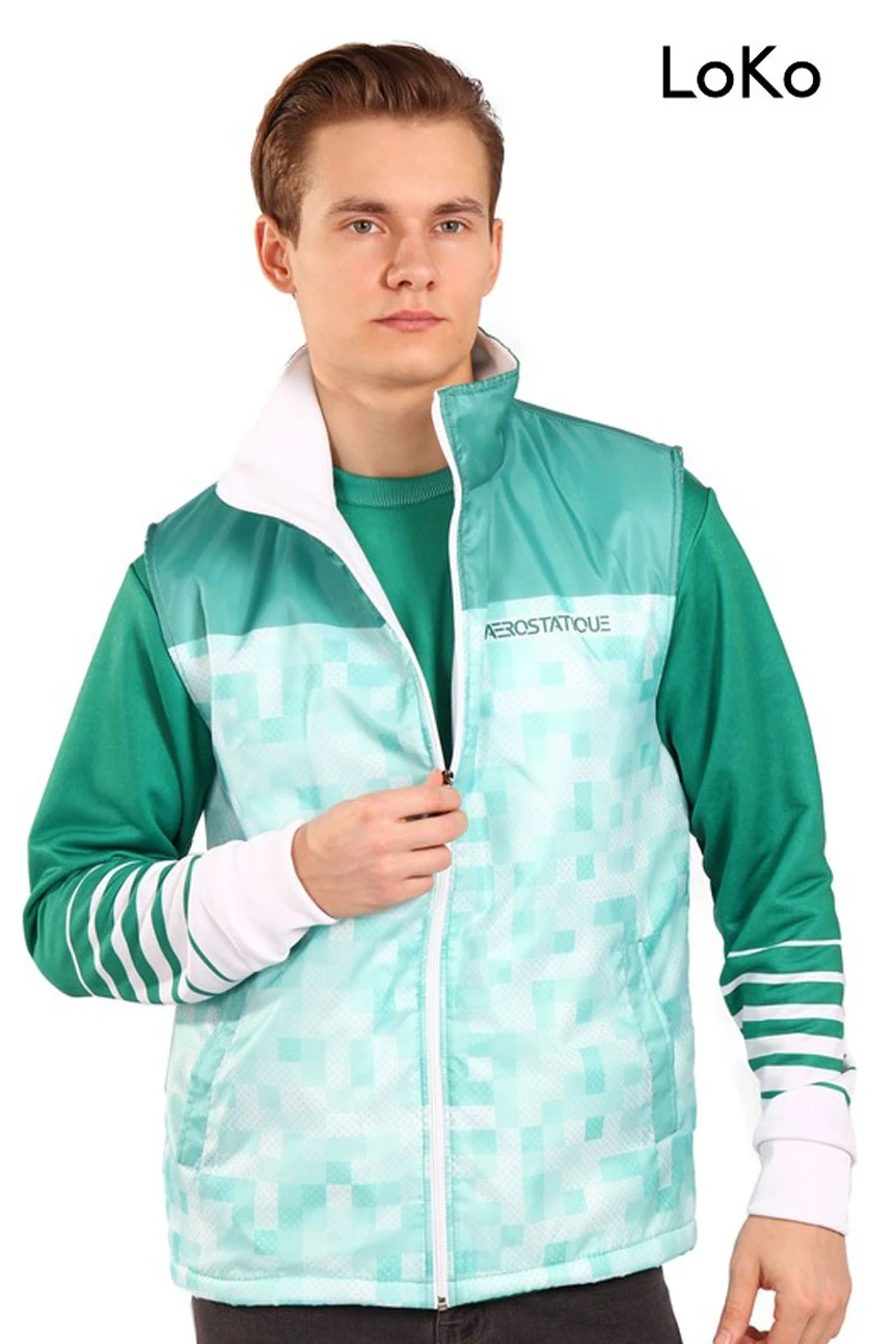 Жилет Пилот с подкладом из флиса унисекс, с полной запечаткой#1 Жилет Пилот с подкладом из флиса унисекс, с полной запечаткой#1