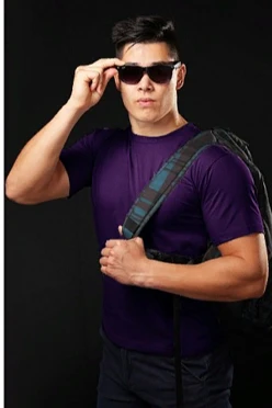 Купить фиолетовую футболку Степ унисекс