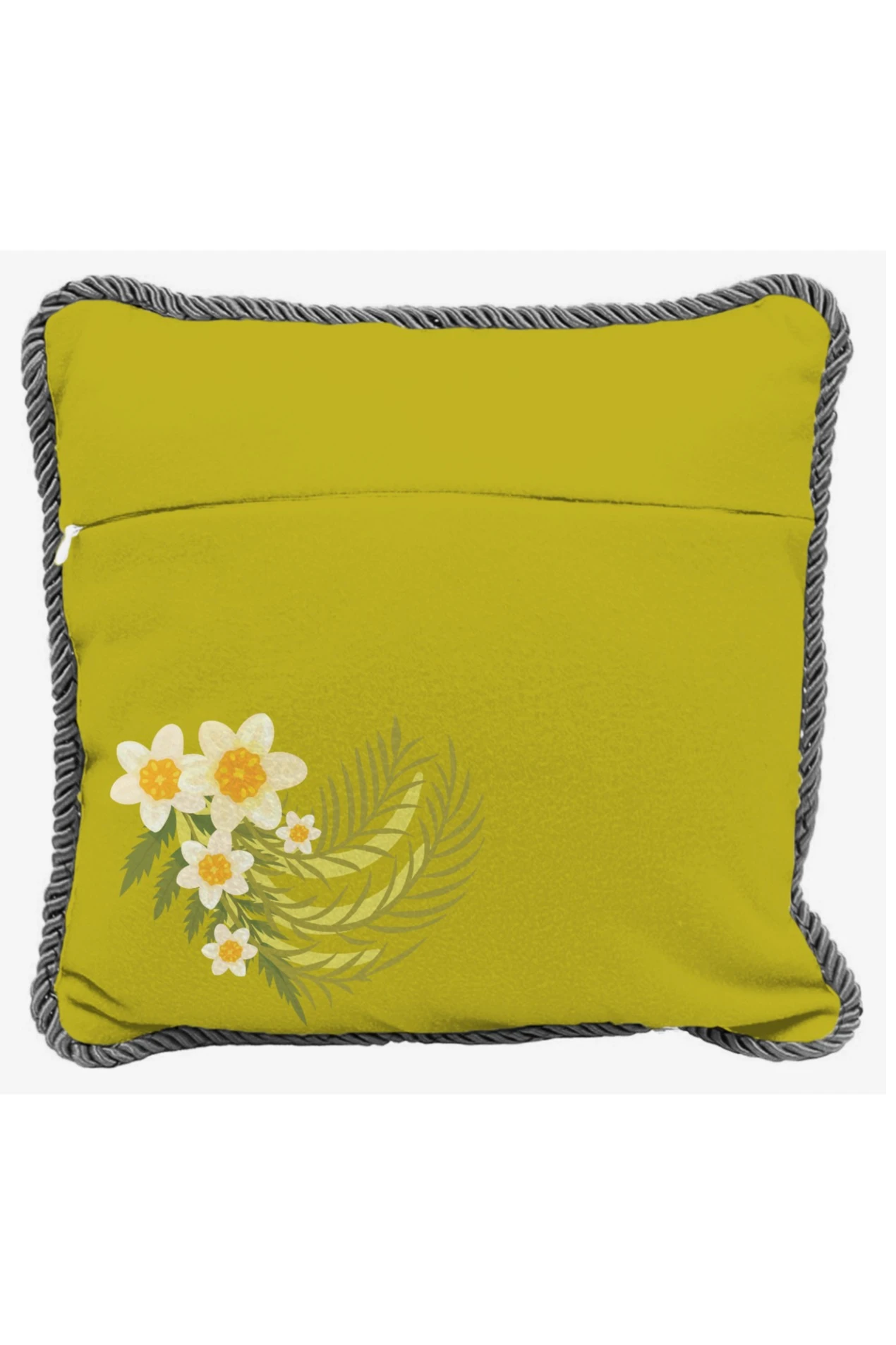 Купить подушку с кантом 40х40 см, с принтом "With the onset of spring"