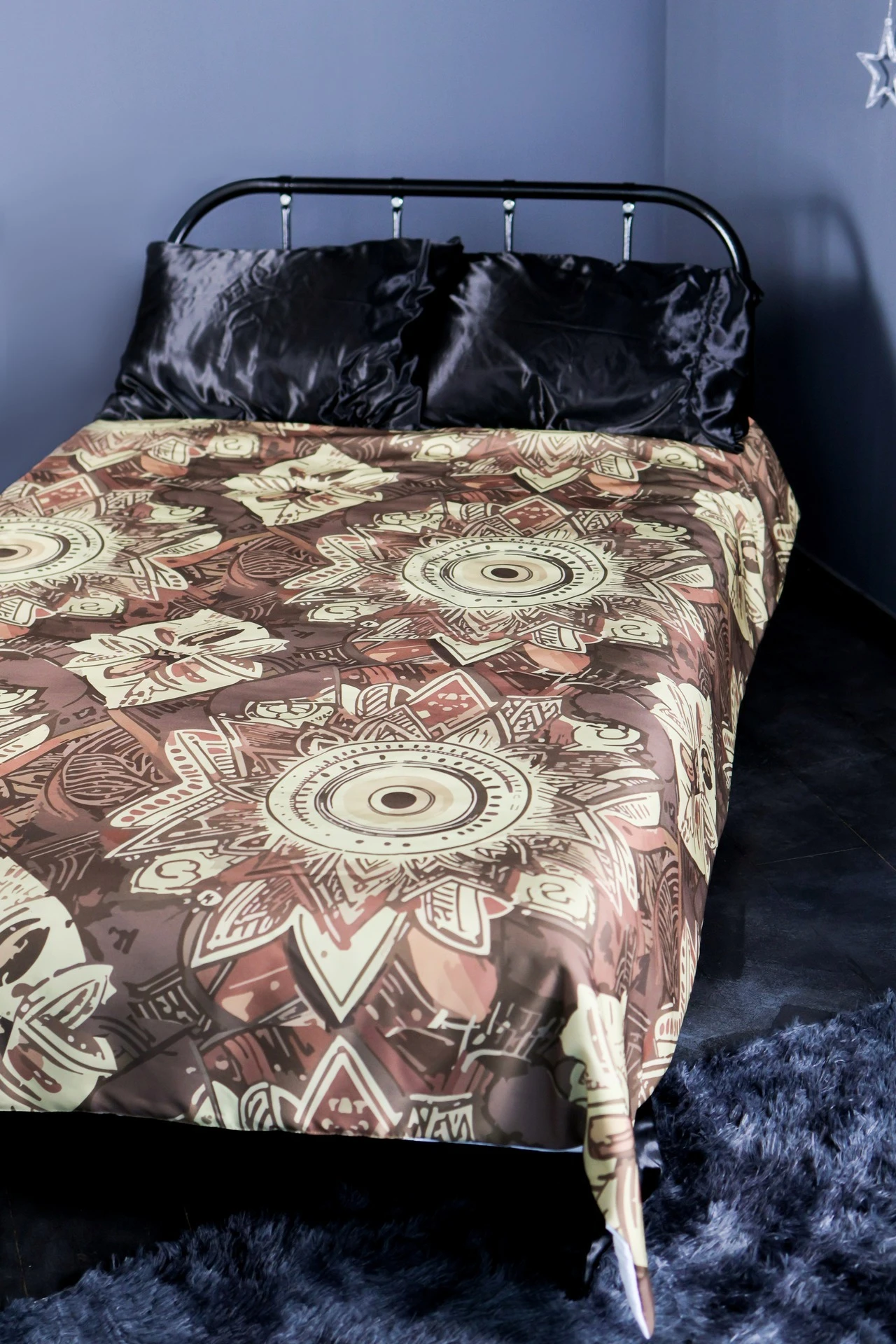 Покрывало 145х220 см с полной запечаткой "Vintage flower"#3