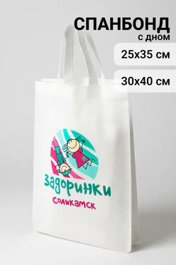 Купить сумку Бэги из спанбонда вертикальную, однотонную