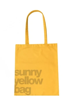 Купить сумку Лайт из габардина 30х40 см, печать с двух сторон "Sunny yellow bag"