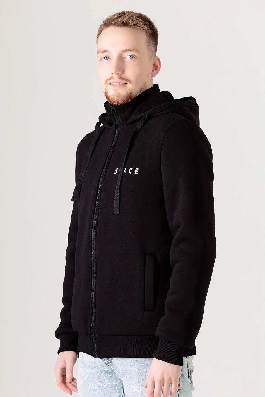 Балахон Джеймс из футера на флисе унисекс, однотонный "Space"#1 Балахон Джеймс из футера на флисе унисекс, однотонный "Space"#1