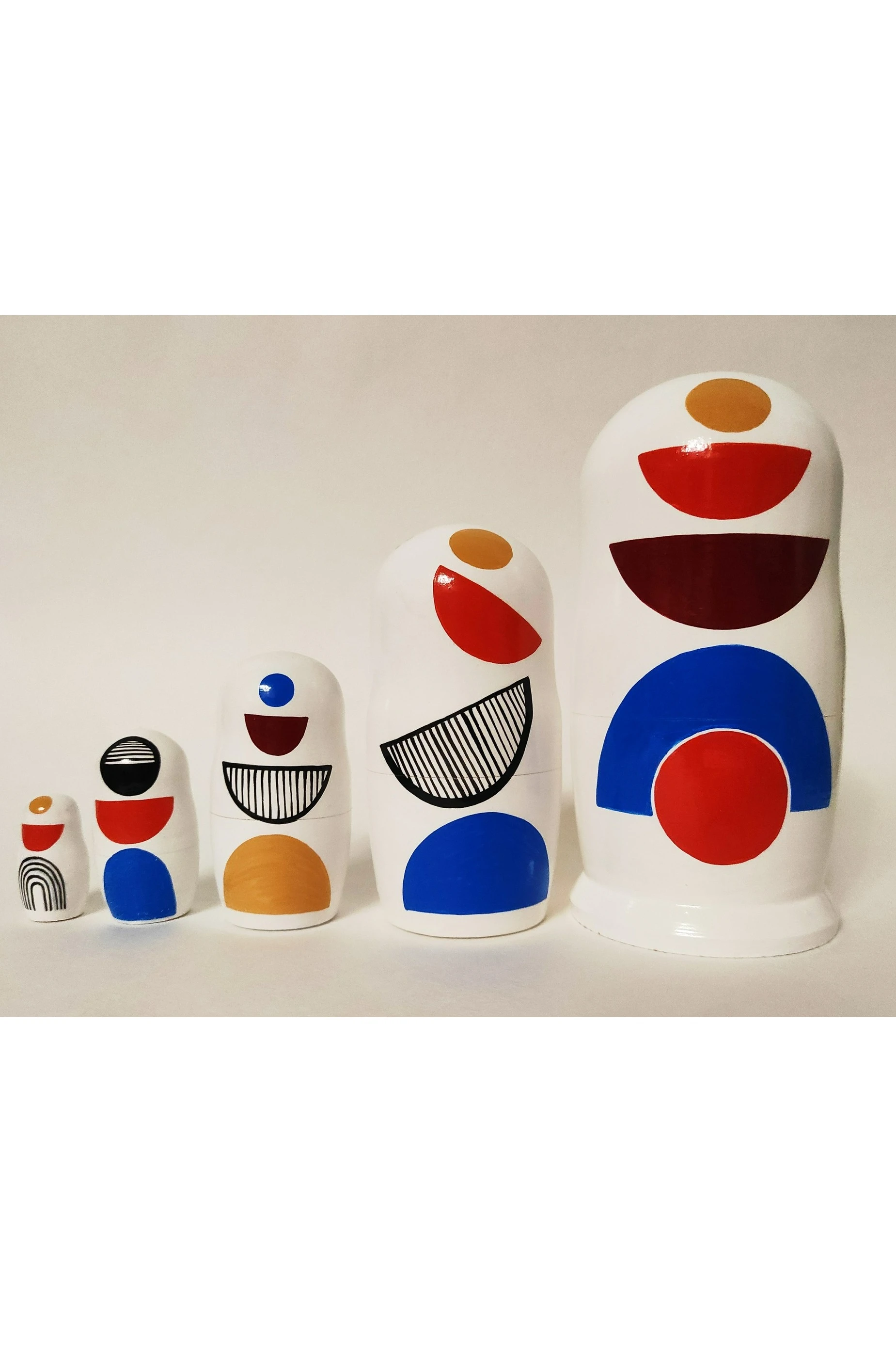 Матрешка "Нордик", глянцевая, средняя, 5 шт#1 Матрешка "Нордик", глянцевая, средняя, 5 шт#1