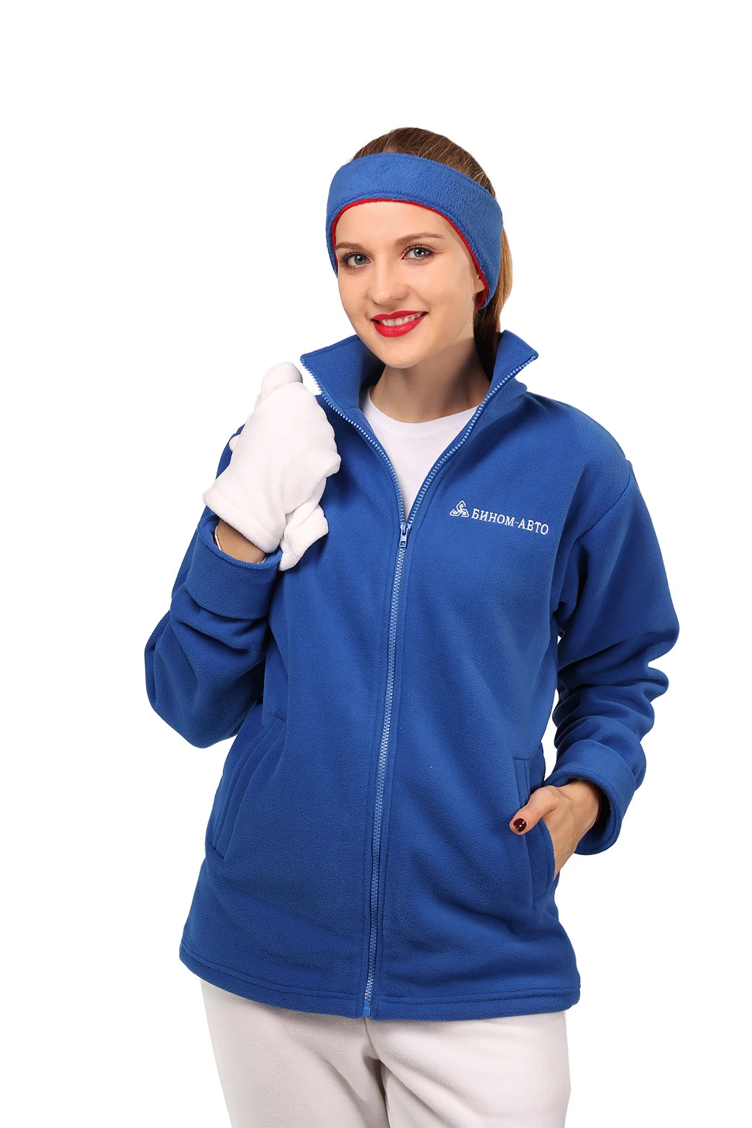 Толстовка Харисон флисовая без капюшона женская, однотонная "Binom-auto"#6