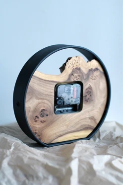 Настольные часы из дерева, D20/25 см#4