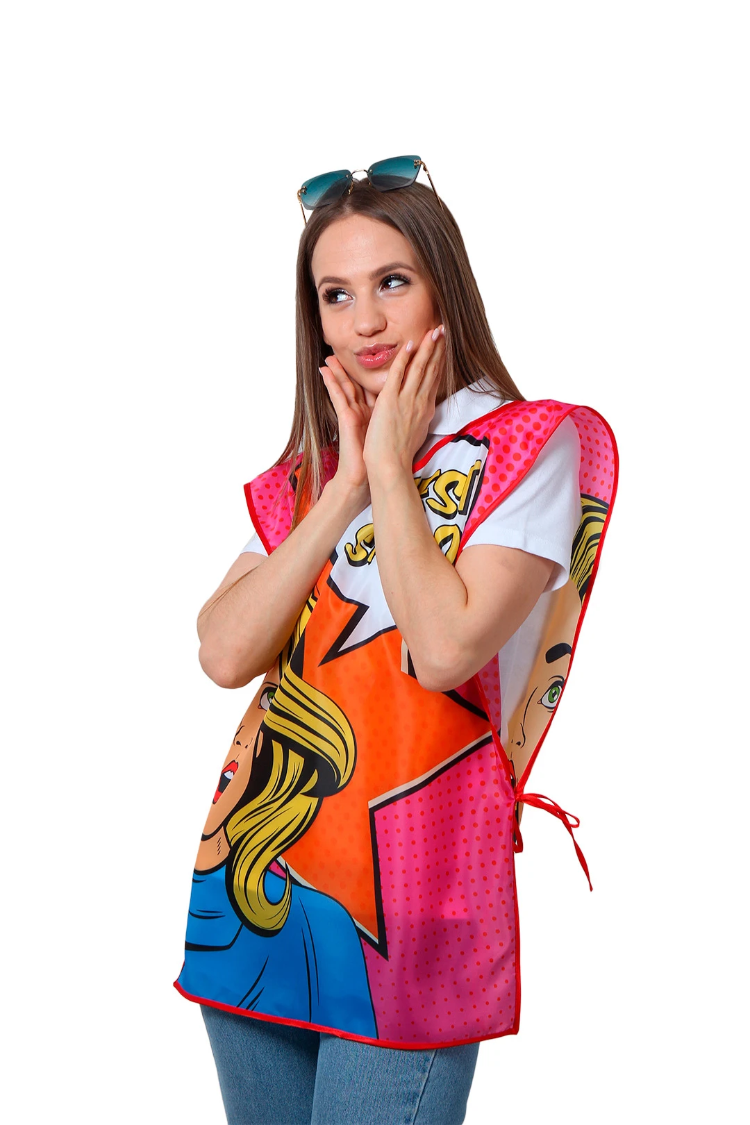 Накидка Инсайт 50х70 см, с полной запечаткой "BEST SALON"#2 Накидка Инсайт 50х70 см, с полной запечаткой "BEST SALON"#2