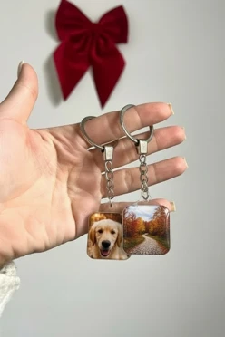 Брелок объемный с фото#2