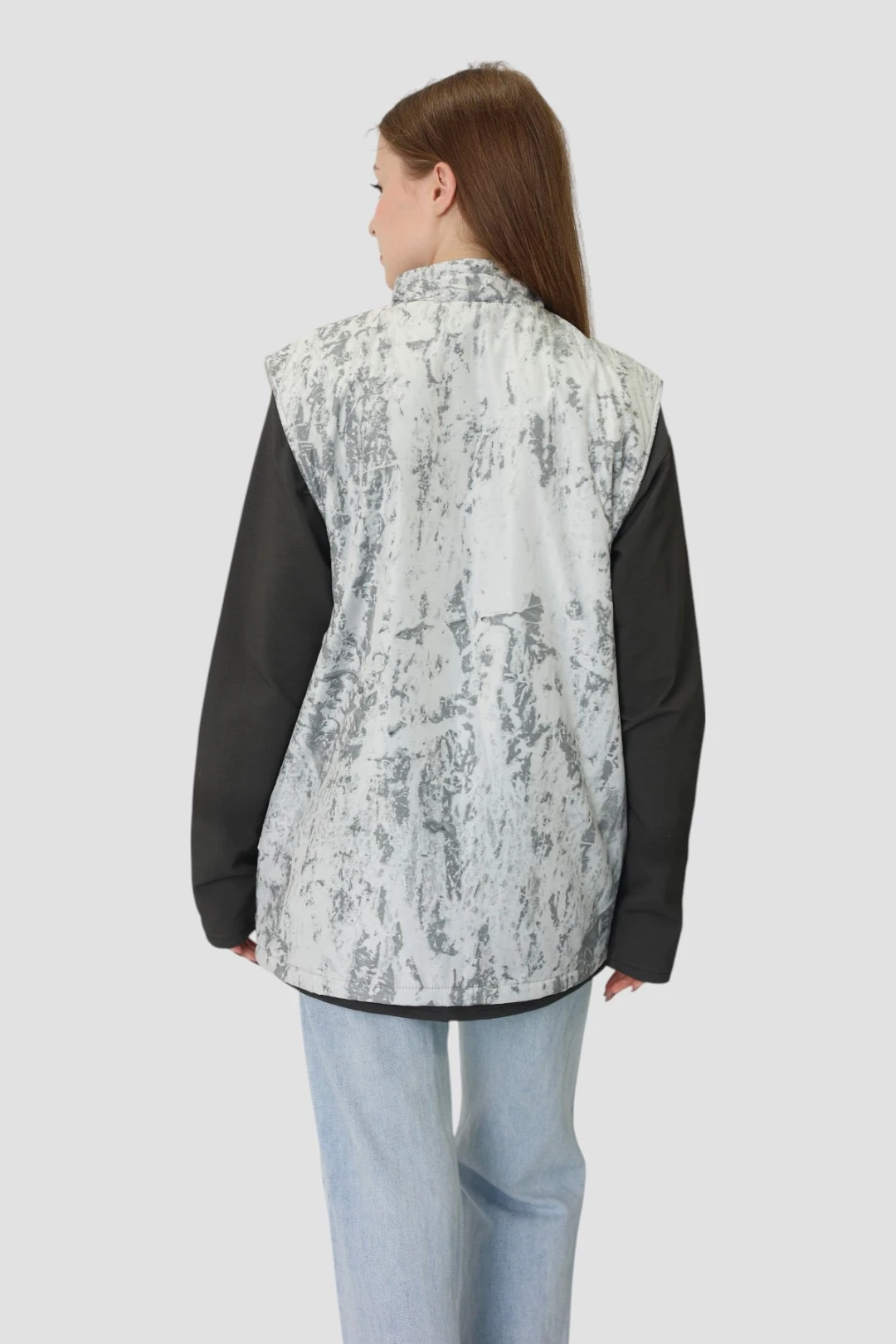 Жилет Пилот с подкладом из флиса унисекс, с полной запечаткой "Future Frame"#4