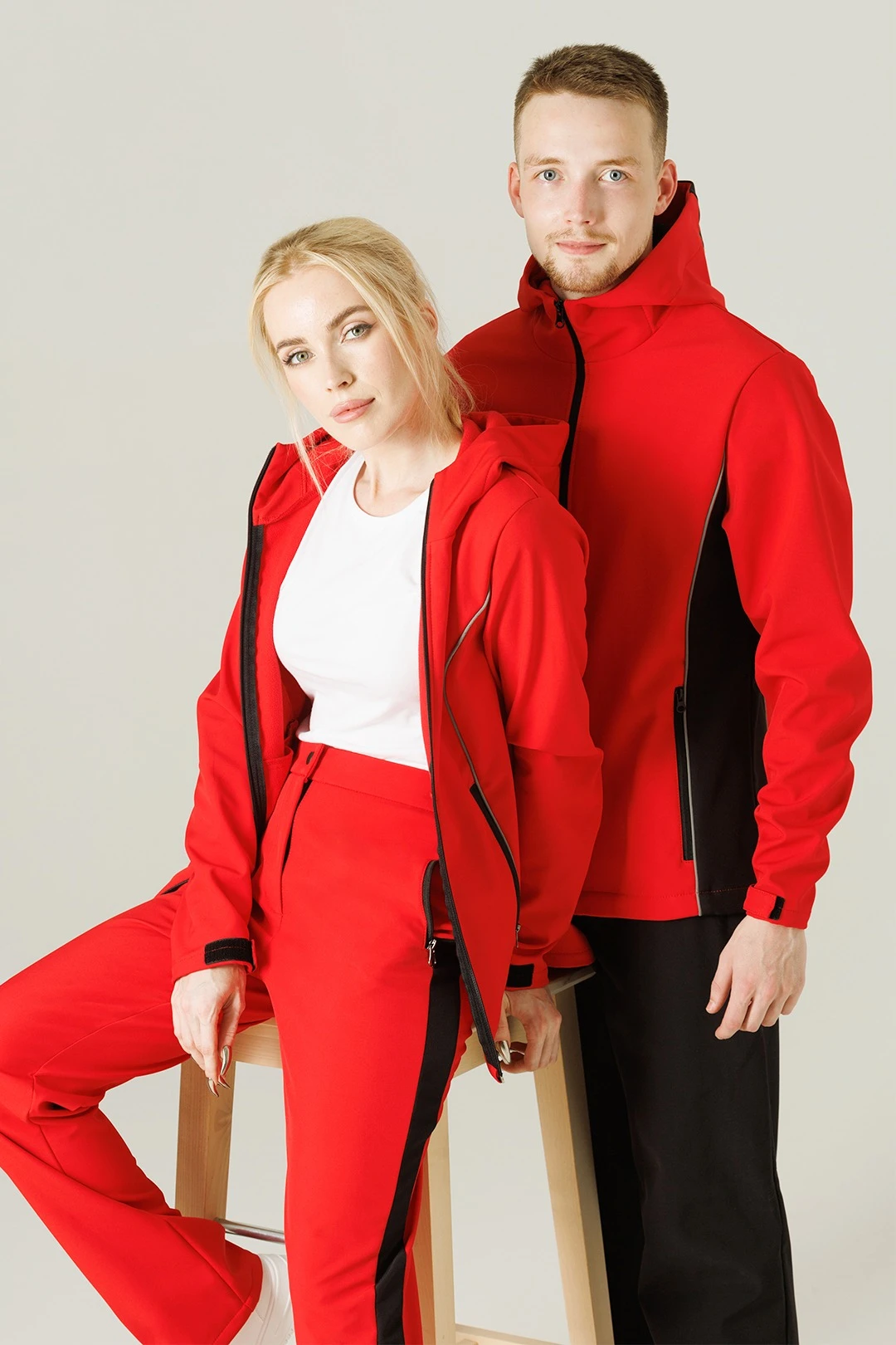 Ветровка Джаспер из софтшелла унисекс, однотонная#4