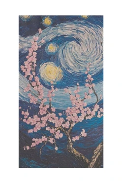 Купить полотенце вафельное 50х90 cм (Print) с принтом "Sakura"