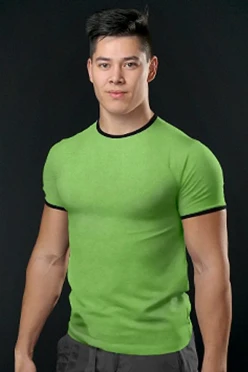 Купить салатово-чёрную футболку Атлетик унисекс