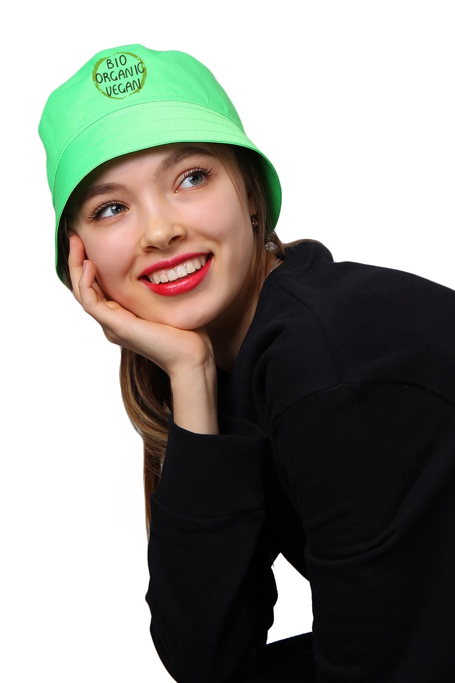 Панама Монако из греты с отстроченными полями, однотонная "Bio Organic"#1 Панама Монако из греты с отстроченными полями, однотонная "Bio Organic"#1