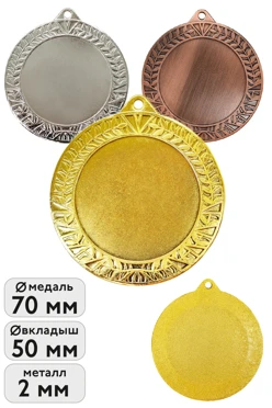 Купить медаль металлическую ИК7010 70мм
