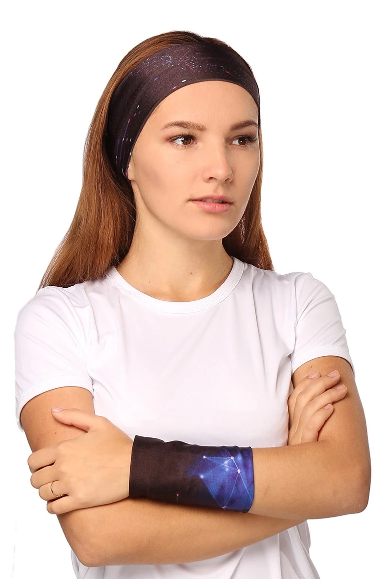 Повязка двухслойная из бифлекса взрослая, с полной запечаткой "Space"#1