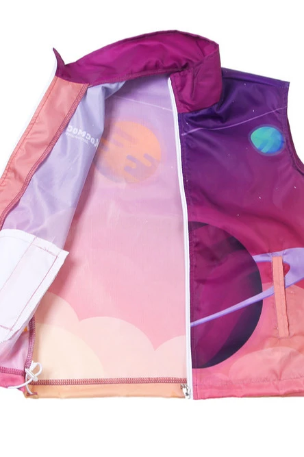 Жилет Брендон без капюшона детский, с полной запечаткой "Space"#2