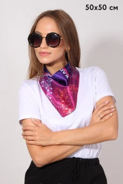 Платок Шанель 50х50 см, с полной запечаткой#1