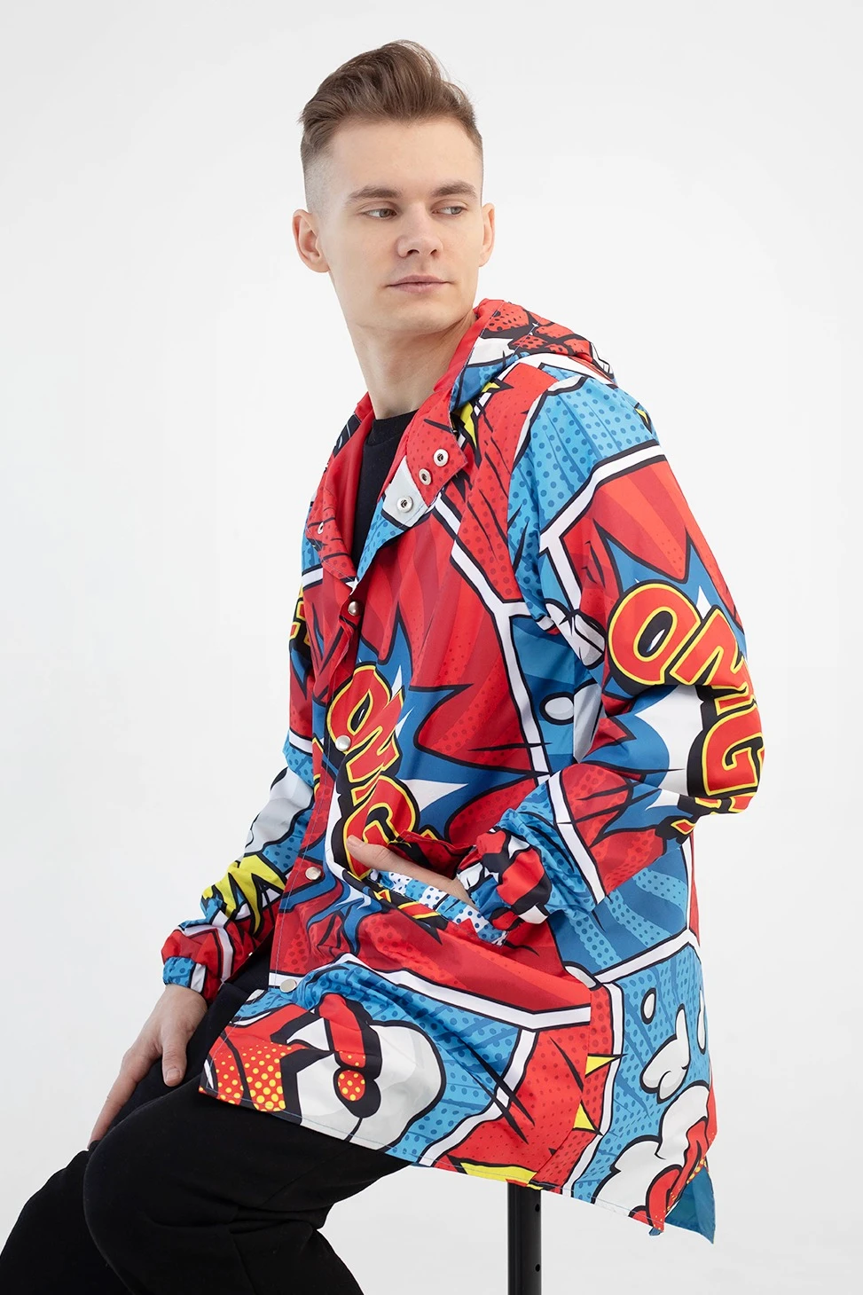 Ветровка Энерджи унисекс с полной запечаткой "OMG"#5