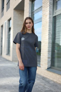 Купить футболку Ларри унисекс из кулирки хб с полной запечаткой "S"