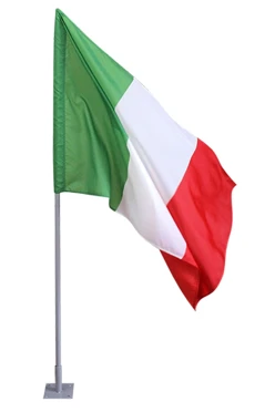 Купить кронштейн козырьковый на 1 шток с алюминиевым древком 2 м