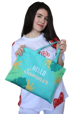 Сумка Комби из греты горизонтальная, с полной запечаткой#1