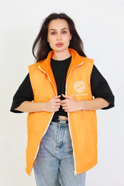 Жилет Райли с подкладом из флиса унисекс, однотонный#1