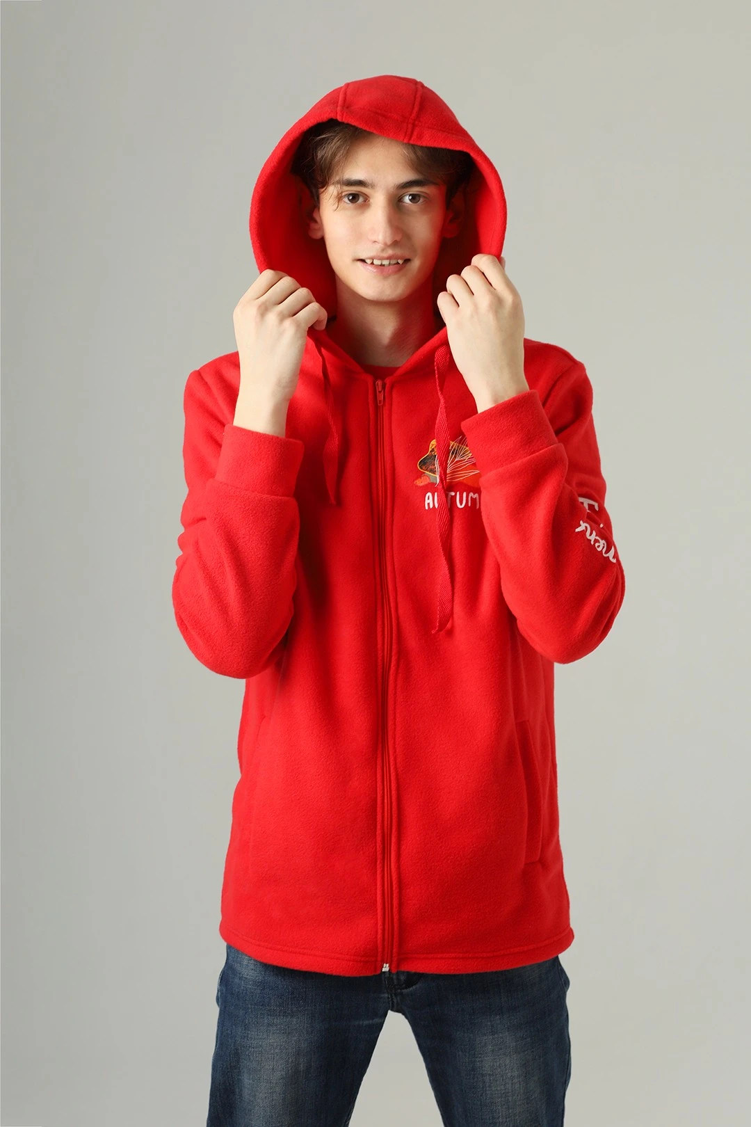 Толстовка Харисон флисовая без капюшона унисекс, однотонная "Autumn"#3 Толстовка Харисон флисовая без капюшона унисекс, однотонная "Autumn"#3