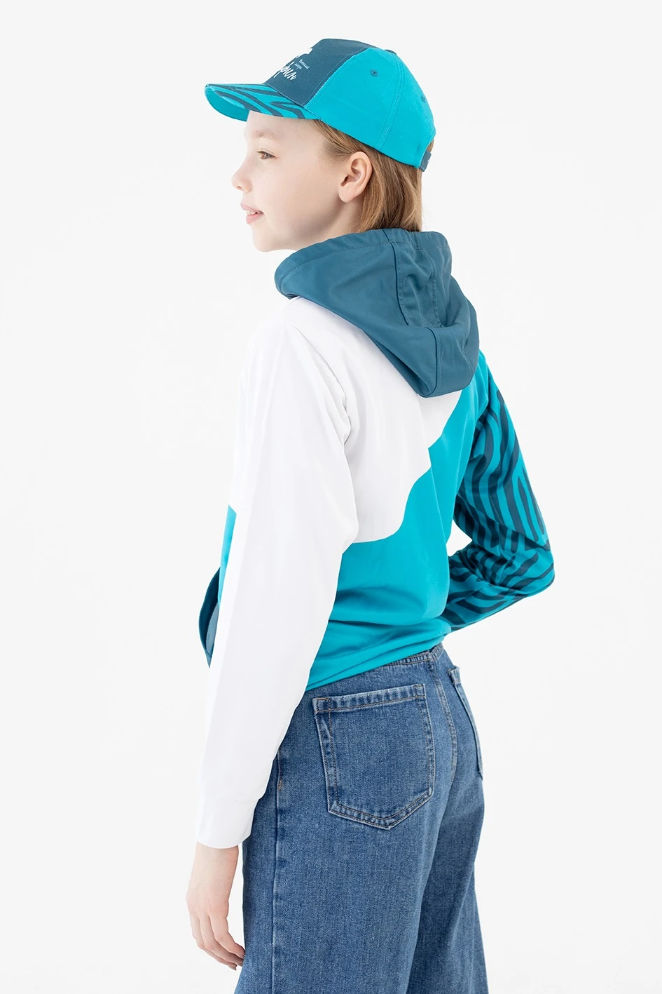 Худи Томми детский из адидаса с полной запечаткой "Dolphin"#1