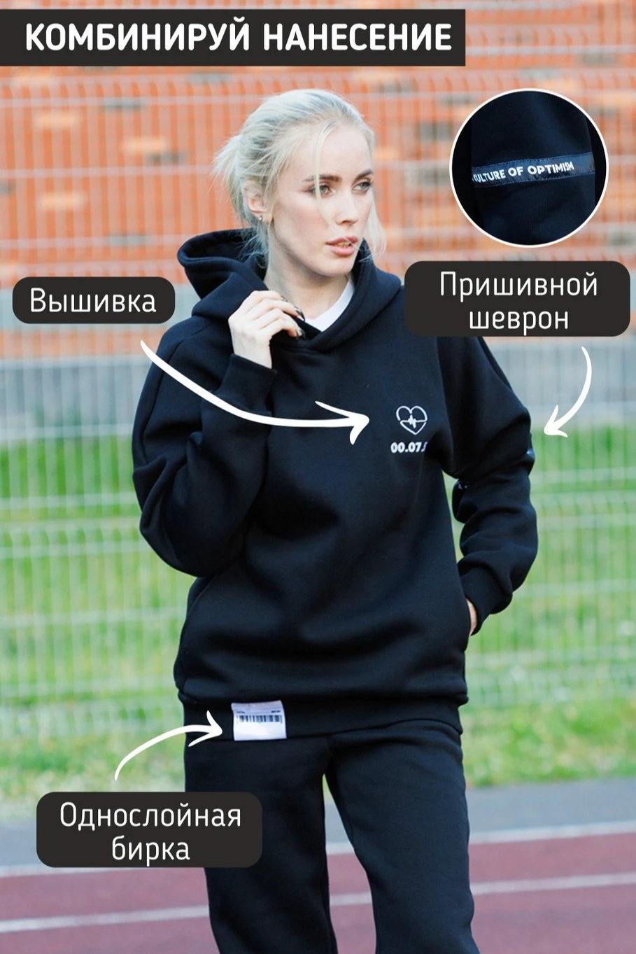 Худи Кинг из футера унисекс, однотонная#5