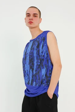 Купить майку Муви из ложной сетки - 130  унисекс с полной запечаткой