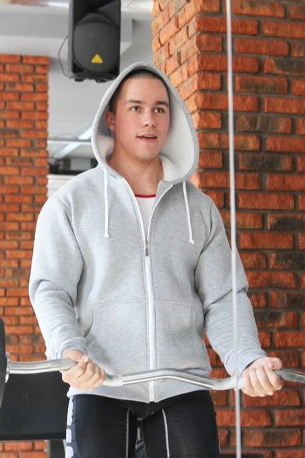 Балахон Рик из футера унисекс, однотонный меланж#1 Балахон Рик из футера унисекс, однотонный меланж#1