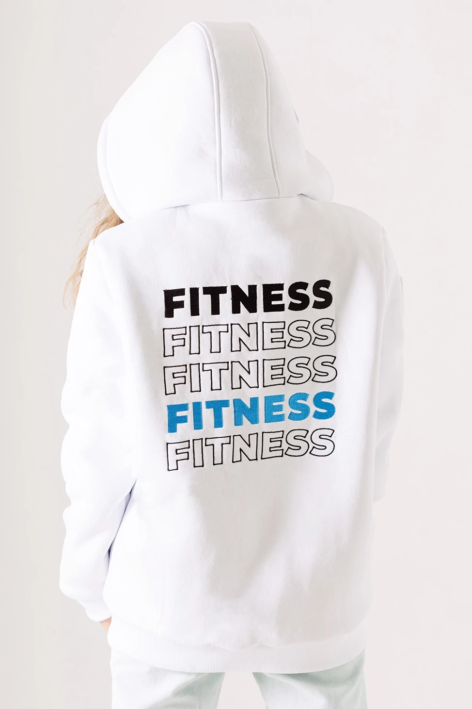 Балахон Джеймс из футера на флисе унисекс, однотонный "Fitness"#2