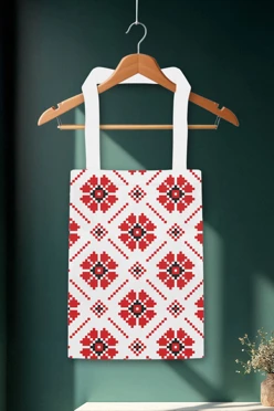 Купить сумку Сенди из саржи 25х35 см, с принтом на одной стороне "Poppies"