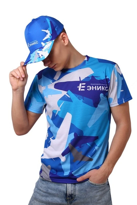 Футболка Гэлэкси унисекс из ложной сетки с полной запечаткой "Enix"#1