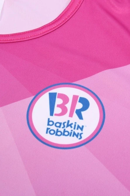 Футболка Гэлэкси женская из примы с полной запечаткой "Baskin robbins"#2