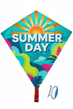 Купить воздушного змея Клоун, с полной запечаткой