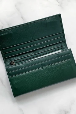 Кошелек женский из натуральной кожи с гравировкой#2