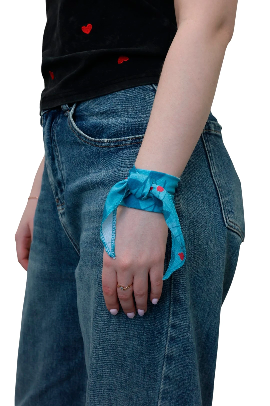 Бандана с полной запечаткой, полиэстер 40х40х70 см#1