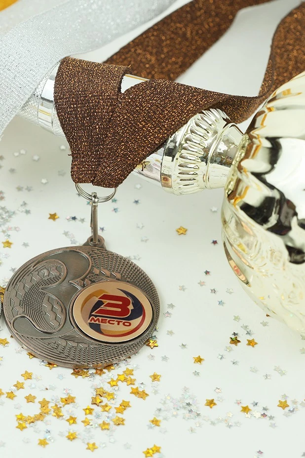 Медаль металлическая ИК5003 50мм с шильдом 25мм#2