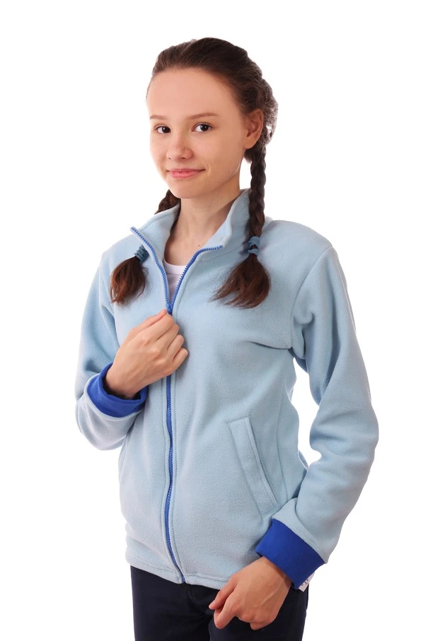 Толстовка Харисон флисовая без капюшона детская, однотонная#3