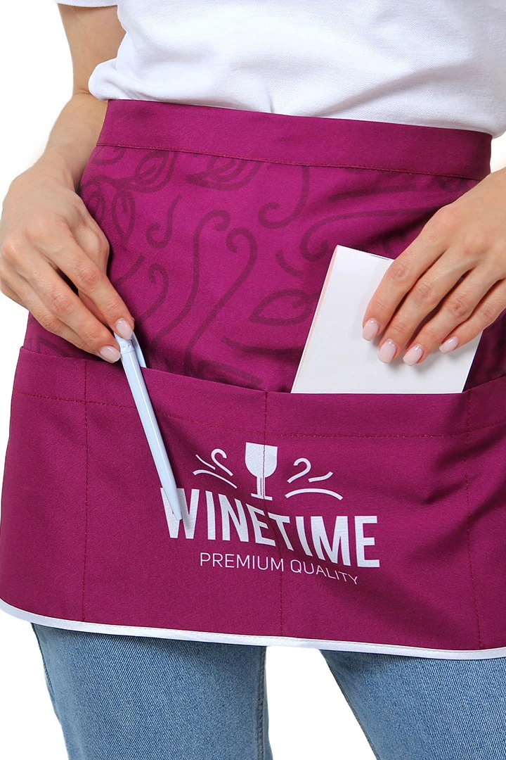 Передник Милан из габардина с полной запечаткой "WINETIME"#4