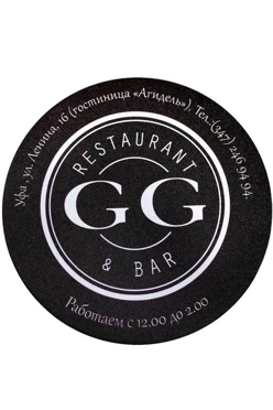 Купить коврик для мыши круглый "GG"