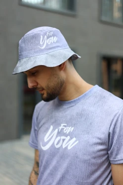 Купить панаму Куба с узкими полями, с полной запечаткой "For You"