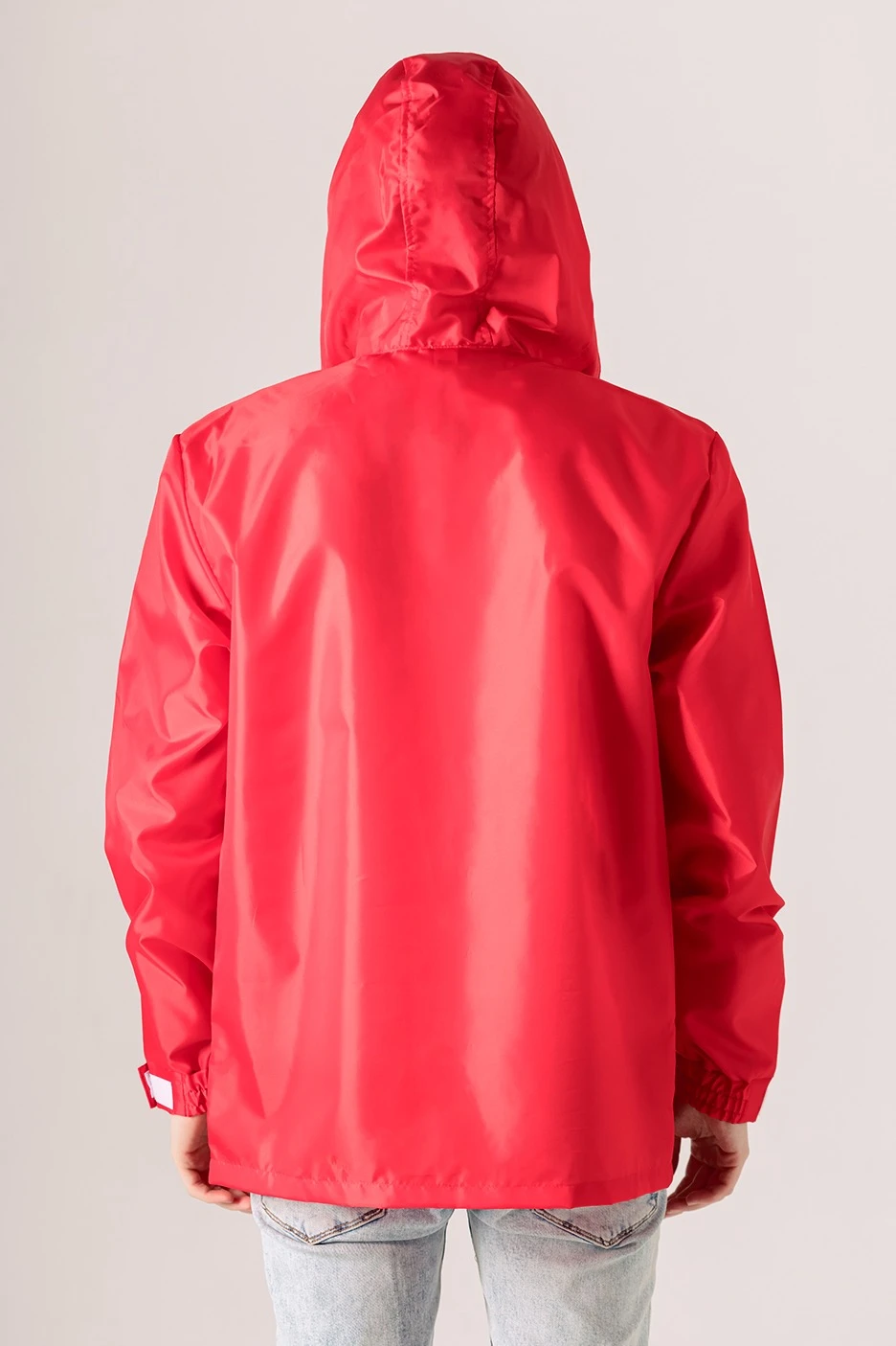 Ветровка Рэйн унисекс, однотонная красная#1 Ветровка Рэйн унисекс, однотонная красная#1