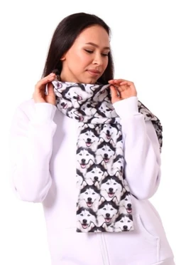 Шарф двухслойный утепленный 15х150 см, с полной запечаткой#1