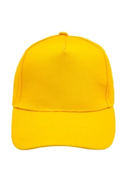 Купить бейсболку Актив пятиклинку взрослую, однотонную желтую