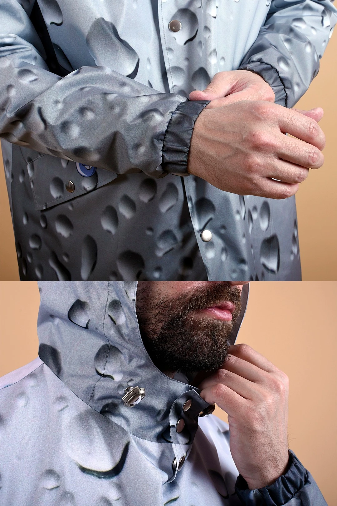 Ветровка Энерджи унисекс с полной запечаткой "Dripping"#2