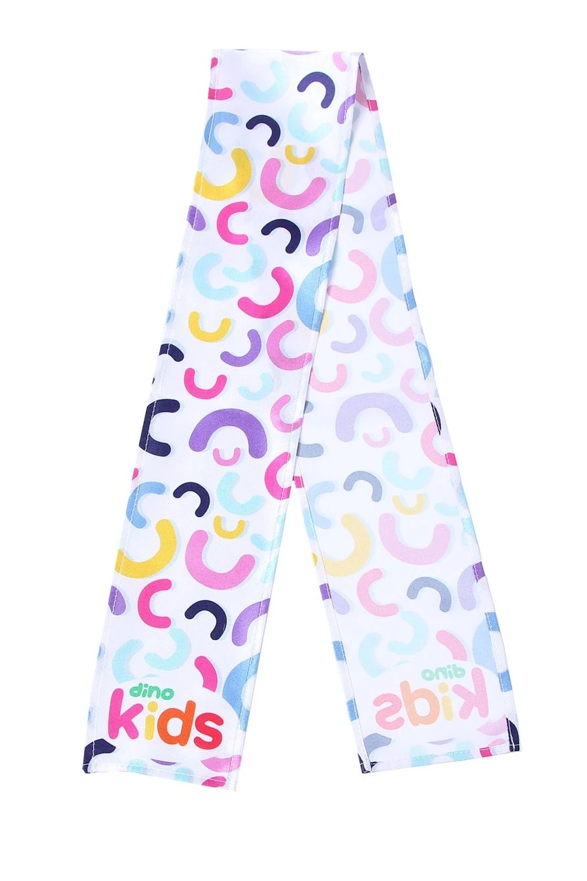 Купить шарф однослойный детский 20х120 см, с полной запечаткой "Dino kids"